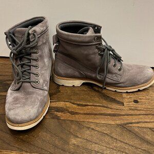 Timberland Grey Lace Up Suede Boots